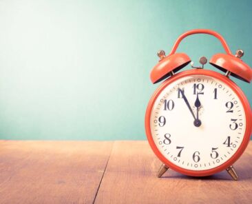 Retro alarm clock with five minutes to twelve o'clock. Old style filtered photo; Shutterstock ID 340864385; Team Name: Consulting; Job: CFGI website build